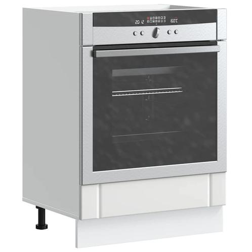 vidaXL Ovenkast Lucca bewerkt hout wit, Huis en Inrichting, Keuken | Keukenelementen, Wit, Nieuw, Verzenden