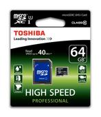 Micro SDXC 64GB Klasse 10 - Toshiba, Audio, Tv en Foto, Fotografie | Geheugenkaarten, Ophalen of Verzenden, Nieuw