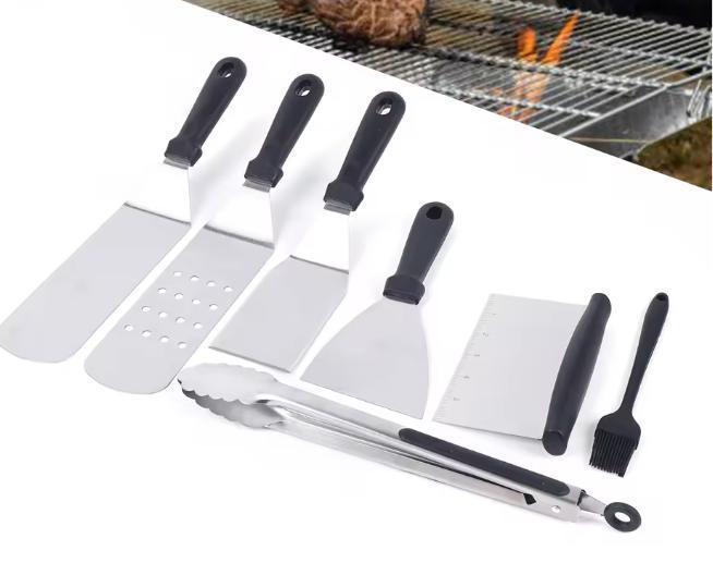 Complete Draagbare 10-delige BBQ Gereedschapset Buiten, Tuin en Terras, Barbecue-accessoires, Nieuw, Verzenden