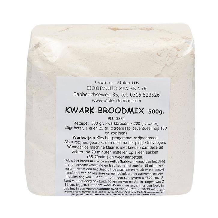 Molen de Hoop Kwarkbroodmix 500gr, Hobby en Vrije tijd, Taarten en Cupcakes maken, Nieuw, Verzenden