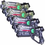 Light Battle lasergame set - 4 laserguns camo groen/grijs, Kinderen en Baby's, Speelgoed | Buiten | Actiespeelgoed, Nieuw, Ophalen of Verzenden