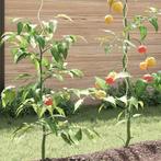 vidaXL Spiraalvormige plantensteunen 20 pcs Zilver 150 cm, Verzenden, Nieuw, Metaal