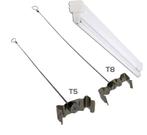 Clips voor TL armatuur  T8 met staalkabel, Verzenden, Nieuw