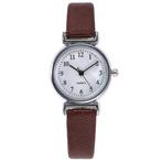 Fako® - Horloge - Ø 26mm - Zilverkleurig - Bruin, Sieraden, Tassen en Uiterlijk, Horloges | Dames, Verzenden, Nieuw