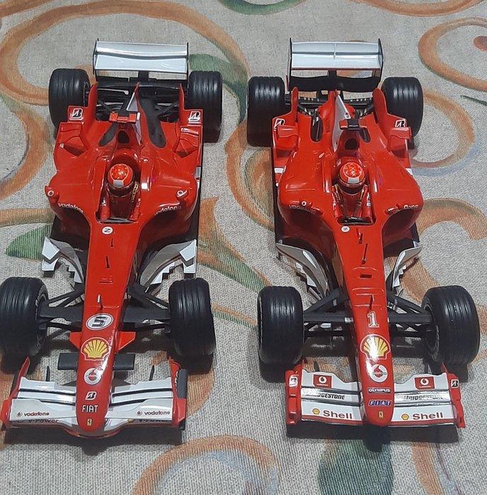 Hot Wheels 1:18 - Modelauto (2) - 2 ferrari f1 michael, Hobby en Vrije tijd, Modelauto's | 1:5 tot 1:12