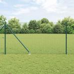 vidaXL Hecke met palen Groen 1.2 x 50 m Staal, Verzenden, Nieuw, IJzer