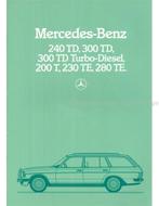 1983 MERCEDES BENZ E KLASSE T BROCHURE NEDERLANDS, Boeken, Nieuw, Author
