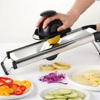 HI NATURE™ Luxe Groentesnijder Mandoline RVS Mandoline, Huis en Inrichting, Ophalen of Verzenden, Zo goed als nieuw