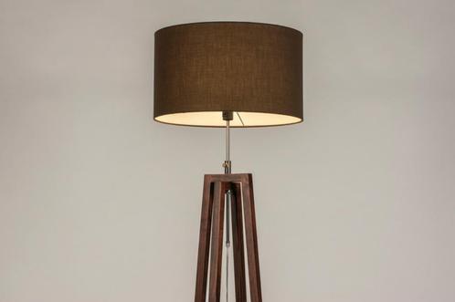 Rietveld Vloerlampen - Bruin - Stof, Hout, Huis en Inrichting, Lampen | Vloerlampen, Verzenden