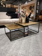 Pilunio - Salontafelset van 2 - Vierkant, Huis en Inrichting, Tafels | Salontafels, Minder dan 50 cm, 50 tot 100 cm, 50 tot 75 cm