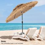 2dekans | Coast Parasol – Hawaïaanse Stijl & LED-verlichting, Ophalen of Verzenden, Zo goed als nieuw