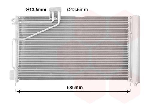 LUCHTCONDENSATOR VOOR MERCEDES BENZ SLK-KL R171 2004-2011, Auto-onderdelen, Airco en Verwarming, Nieuw, Ophalen of Verzenden