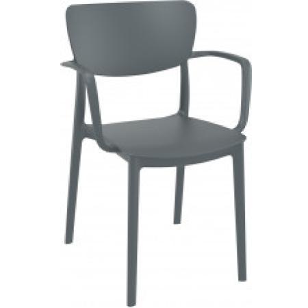 (MDK-107198) Siesta Lisa designstoel antraciet, Huis en Inrichting, Stoelen, Nieuw, Ophalen of Verzenden