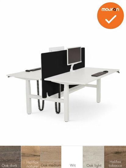 Duo bureau - elektrisch zit-sta verstelbaar - maat en kle..., Huis en Inrichting, Bureaus, Bureau, Nieuw, Ophalen of Verzenden