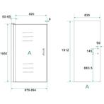 Xellanz Cerra Eco Nisdeur - 900x1950x6mm - Helder, Ophalen of Verzenden, Nieuw, Glas