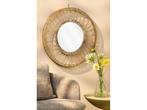 Mica Decorations Ludy Wandspiegel - H5 x Ø70 cm - Jute -, Huis en Inrichting, Woonaccessoires | Spiegels, Verzenden, Nieuw