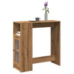 vidaXL Bartafel met rekken 101x40x103,5 cm hout artisanaal, Huis en Inrichting, Tafels | Eettafels, Verzenden, Nieuw