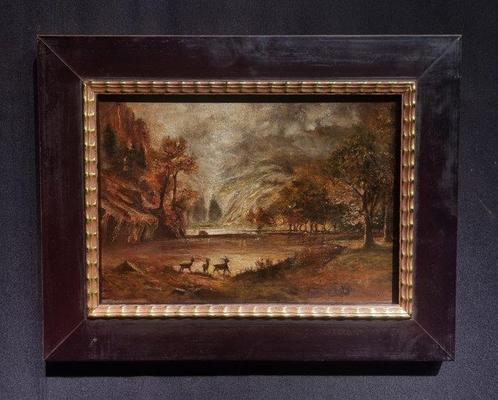 Franse school (XX) - Paesaggio autunnale, Antiek en Kunst, Kunst | Schilderijen | Klassiek