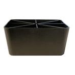 Zwarte plastic vierkanten meubelpoot 5 - GRATIS VERZENDING