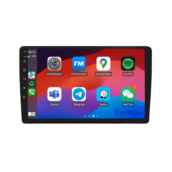 Audi A4 CarPlay autoradio 2000 t/m 2013 Denago DNG-A194 9, Auto diversen, Autoradio's, Ophalen of Verzenden