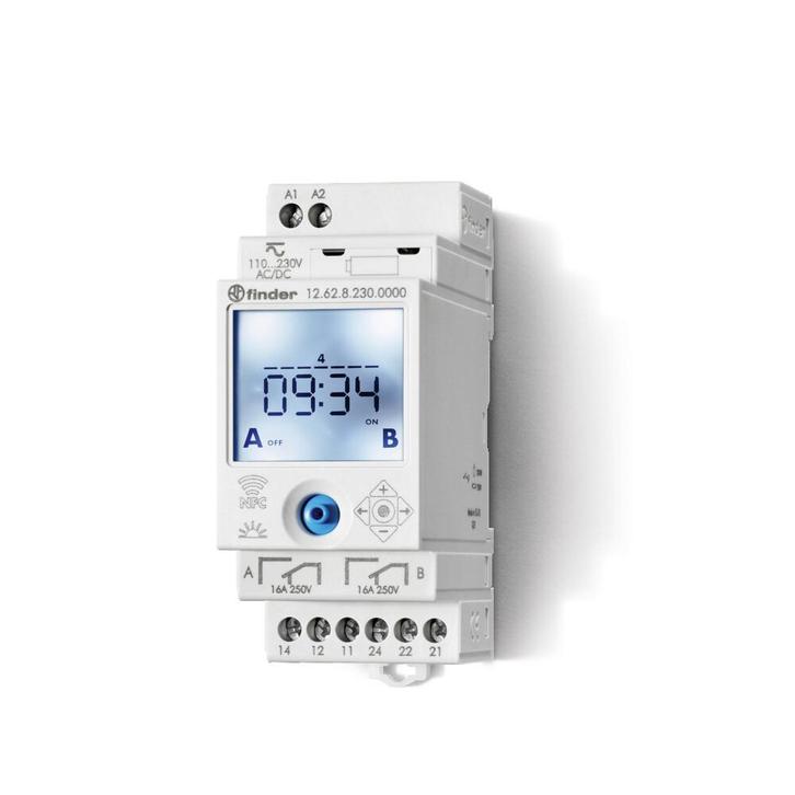 Digitale Wekker Timer Schakelaar 2CO 16A 230V NFC -, Doe-het-zelf en Verbouw, Elektra en Kabels, Overige typen, Nieuw, Verzenden