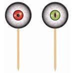 20x Horror cocktailprikkers met oogballen - Halloween tafe..