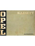 1973 OPEL KADETT INSTRUCTIEBOEKJE NEDERLANDS, Auto diversen, Handleidingen en Instructieboekjes