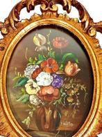 Scuola italiana - olio su lastra di rame - Cornice barocca, Antiek en Kunst, Curiosa en Brocante