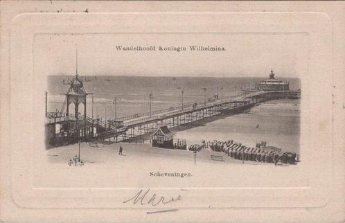SCHEVENINGEN - Wandelhoofd Koningin Wilhelmina, Verzamelen, Ansichtkaarten | Nederland, Verzenden