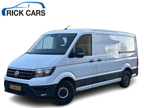 Volkswagen Crafter 35 2.0 TDI 177PK L3H3 AUTOMAAT, Auto's, Bestelauto's, Lease, Zwart, Automaat, Wit, Financial lease, Stof, Diesel