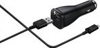 Samsung USB-C Autolader - Fast Charging - Zwart, Telecommunicatie, Nieuw, Verzenden