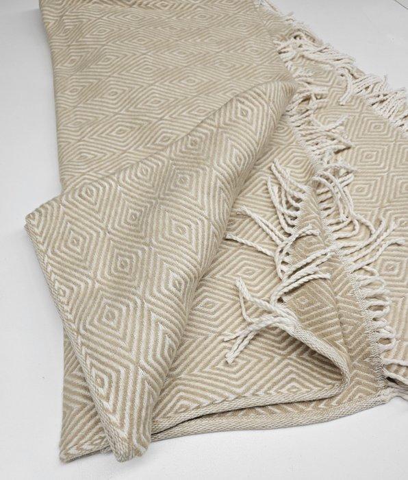 Grande Plaid exclusief in mengeling van katoen, licht en, Antiek en Kunst, Curiosa en Brocante