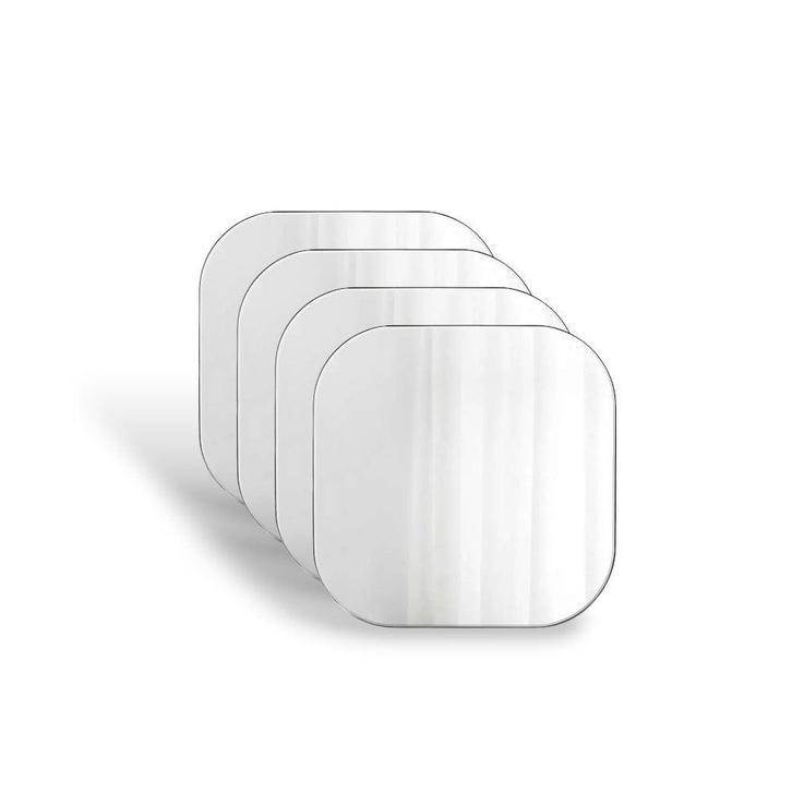 Plakspiegel Vierkant - 4 Stuks - 30 x 30 cm - Zelfklevende, Huis en Inrichting, Woonaccessoires | Spiegels, Nieuw, Verzenden