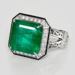 Zonder Minimumprijs - Ring - 18 karaat Witgoud, IGI 9.15ct, Sieraden, Tassen en Uiterlijk, Ringen, Nieuw