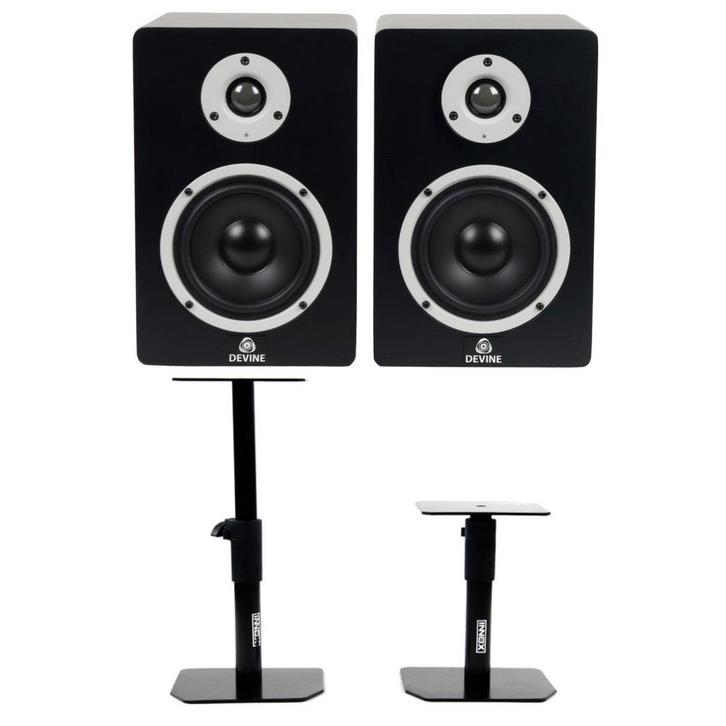 Devine MR-5A actieve studiomonitoren + statieven, Audio, Tv en Foto, Luidsprekers, Verzenden