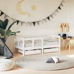vidaXL Kinderbedframe met lades 70x140 cm massief grenenhout, Kinderen en Baby's, Kinderkamer | Bedden, Verzenden, Nieuw