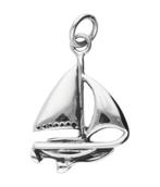 Zilveren Zeilboot kettinghanger, Sieraden, Tassen en Uiterlijk, Verzenden, Nieuw
