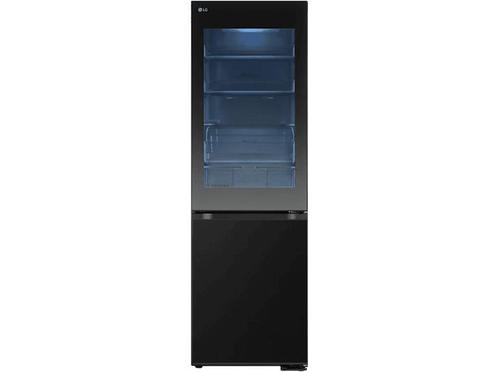Lg -   Koel-vriescombinatie Essence Zwart Staal, Witgoed en Apparatuur, Koelkasten en IJskasten, 200 liter of meer, Nieuw, Met aparte vriezer