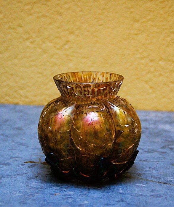 Kralik Art Nouveau Iridescent Glass - Vaas - Verre irisé -, Antiek en Kunst, Antiek | Glas en Kristal