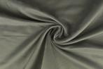 10 meter suedine stof - Suede stof - Zilvergrijs, 120 cm of meer, Ophalen of Verzenden, Polyester, Grijs