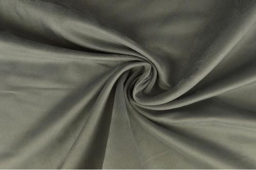 10 meter suedine stof - Suede stof - Zilvergrijs, Hobby en Vrije tijd, Stoffen en Lappen, 120 cm of meer, 200 cm of meer, Grijs