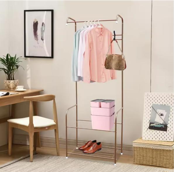 Metalen Kledingrek met Schoenenrek – Kapstok met Haken 57×30, Kleding | Dames, Kledingrekken, Nieuw, Verzenden