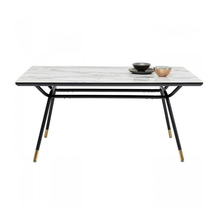 *WOONWINKEL* Kare Design South Beach Retro Eettafel Marmer L, Huis en Inrichting, Tafels | Eettafels, Nieuw, Verzenden