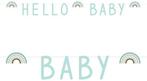 Jep-Party Hello Baby Regenboog Mint 250 cm Letter Slinger, Ophalen of Verzenden, Nieuw