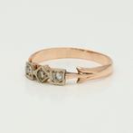 Zonder Minimumprijs - Ring - 14 karaat Roségoud - 0.12ct., Sieraden, Tassen en Uiterlijk, Ringen, Nieuw