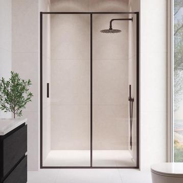 Douchewand Calgary 120 x 190 cm Zwart – Transparant 8 mm beschikbaar voor biedingen