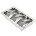 Ventilatierooster Rechthoekig 210x112mm Rvs, Watersport en Boten, Ophalen of Verzenden, Nieuw