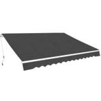 vidaXL Luifel handmatig uittrekbaar 600 cm antraciet, Verzenden, Nieuw