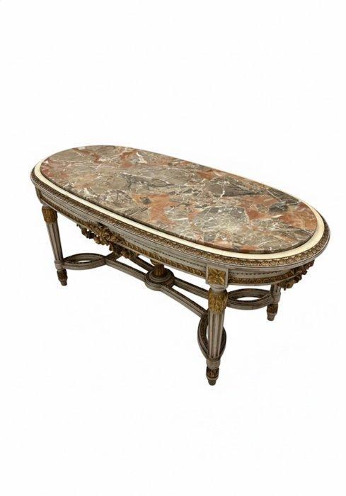 Middentafel - Marmer, Hout, Antiek en Kunst, Antiek | Overige Antiek