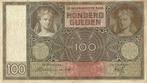 Bankbiljet 100 gulden 1930 Luitspelende vrouw Zeer Fraai